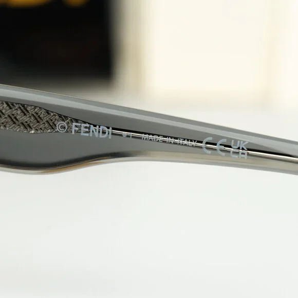 Fendi ROMA Women Eyeglasses Rectangular Transparent Grey FE50094I 020 BRAND NEW